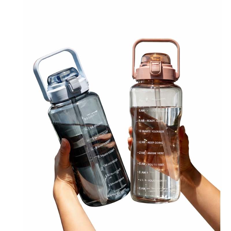 Transparent 2 Liter Water Bottle 2000 ml