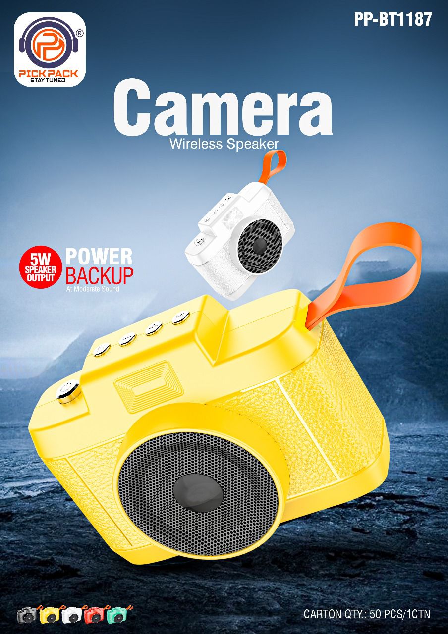 Pick Pack Camera Wireless Speaker (PP-BT1187)