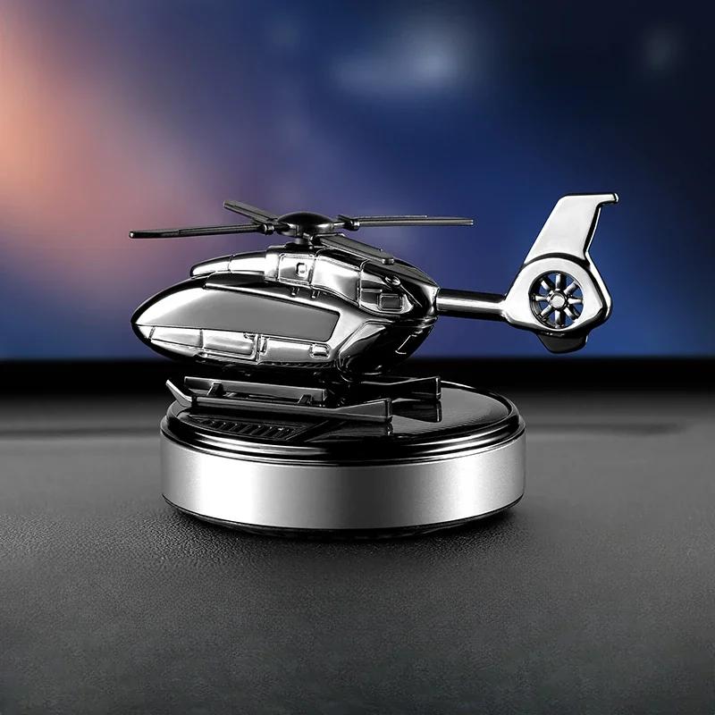 Solar Powered Combat Helicopter Car Perfume